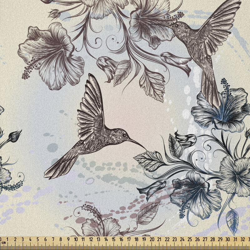 Tissu Ambesonne colibri, l 90 po x L 180 po
