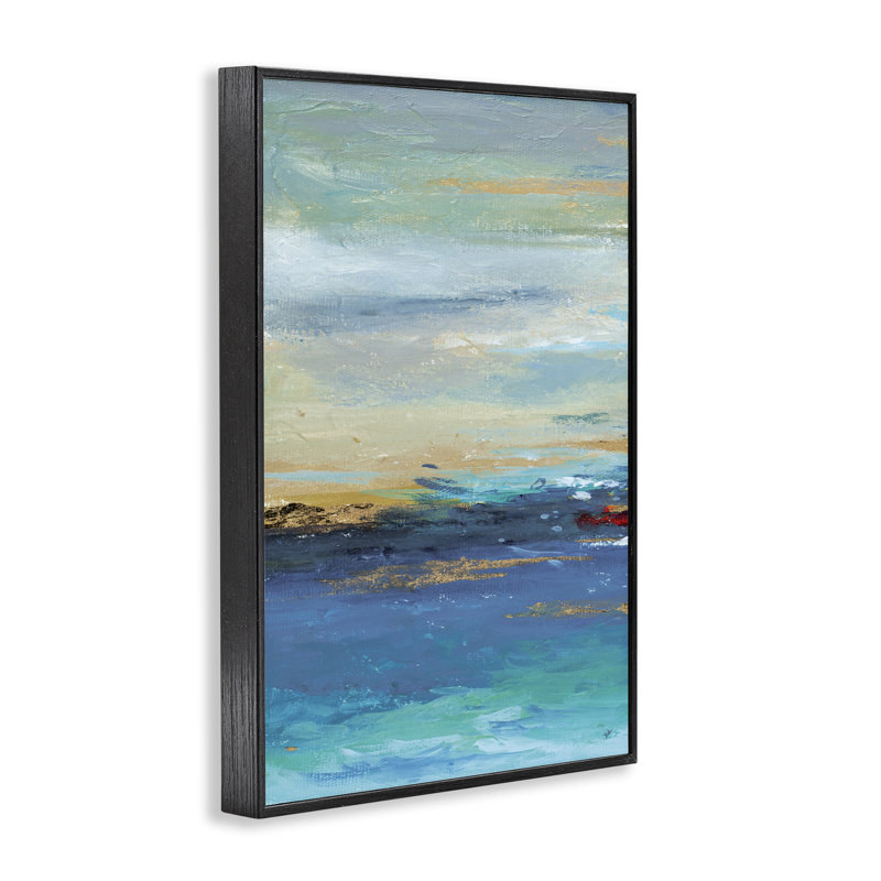 «Ombre Ocean View», estampe numérique encadrée par Patricia Pinto, Giclée encadrée noir minuit, H 18 po x l 12 po