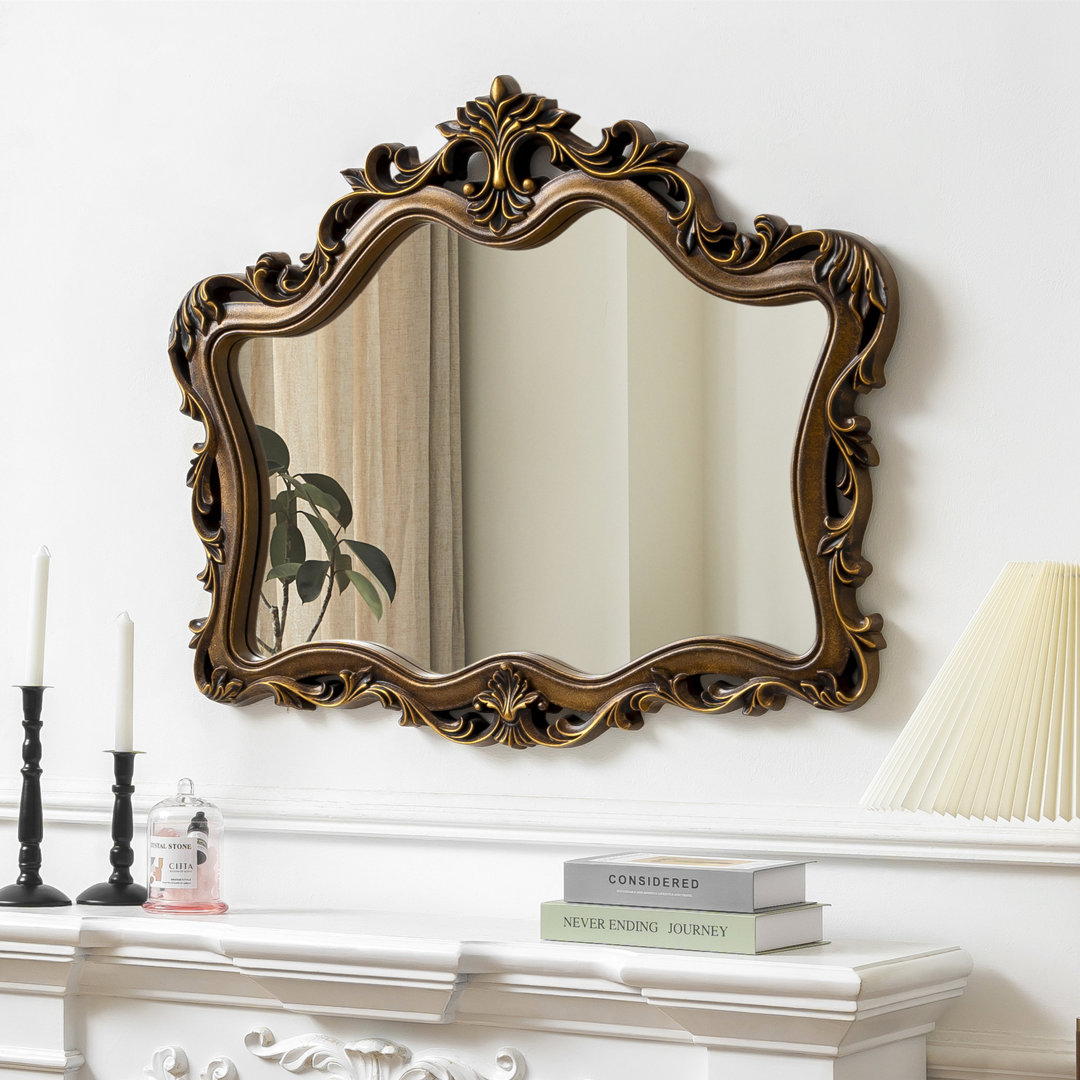 Euri Vintage Gold Arch Wall Mirror House of Hampton®