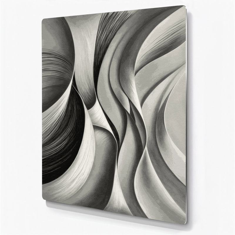 Art mural gris anthracite gris diagonal, H 14 po x l 11 po