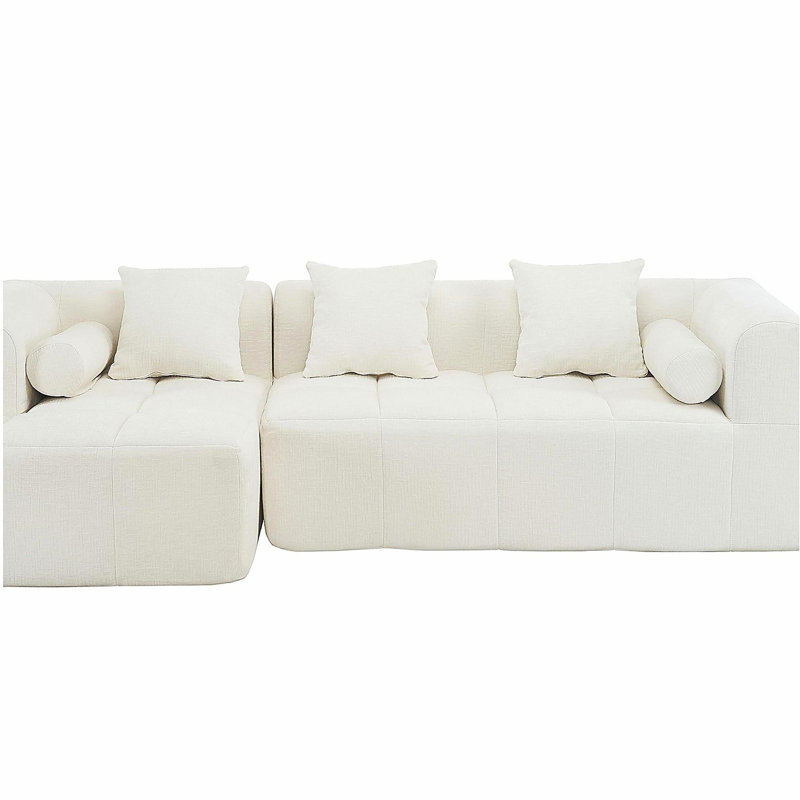 Canapé-lit 101,2 "à compression complète et modulaire, Beige