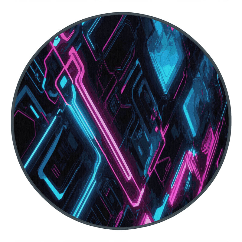 Chroma Dive Rug, Round 6'