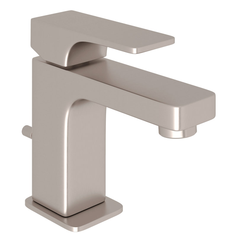Quartile Single Handle Lavatory Faucet, Satin Nickel