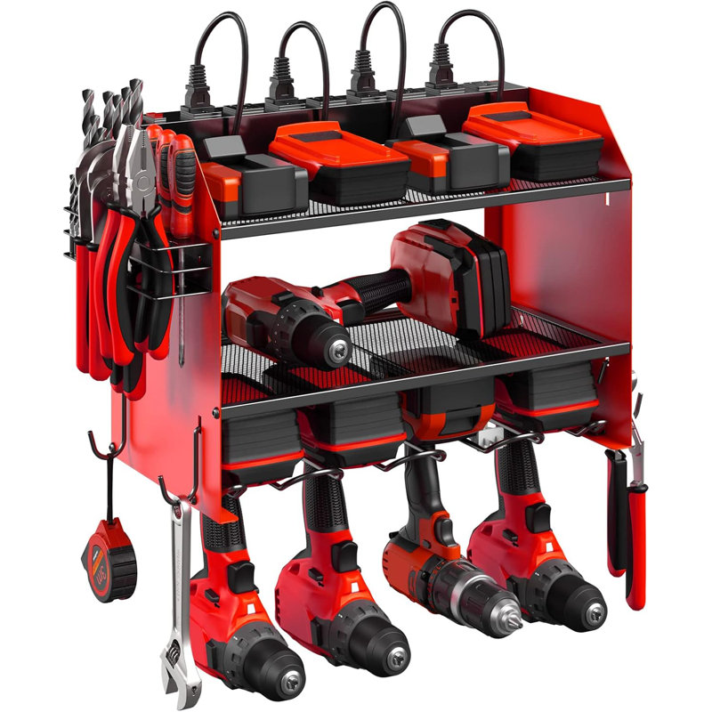 Modular Electric Tool Manager Wall Mounted With Charging Station