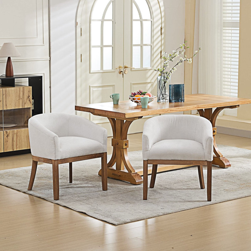 Chaise d'appoint rembourrée, Beige