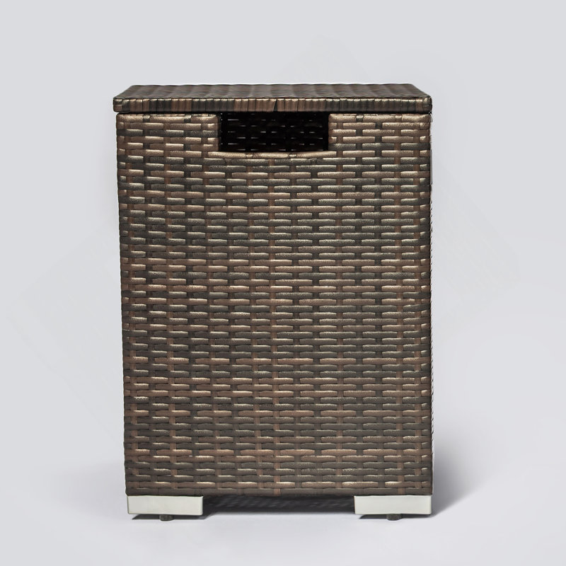 Modern Rattan Propane Tank