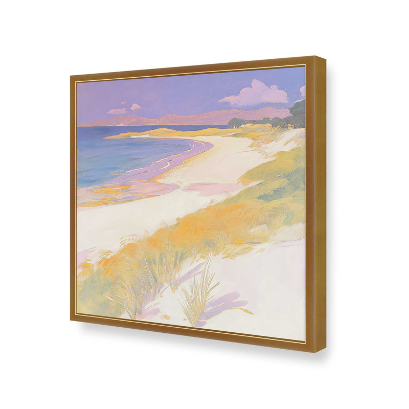 «White Sands Cove I» par Walker Noble, reproduction d'art, Impression sur cadre ouvert sans papier mat, H 12 po x l 12 po