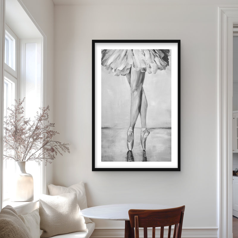 Ballet Classic Steps - Reproduction matte encadrée pour la décoration intérieure