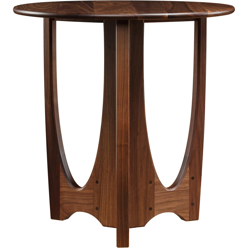 Walnut Grove Drink Table - Stone Top, 26.5" H x 26" W x 26" D