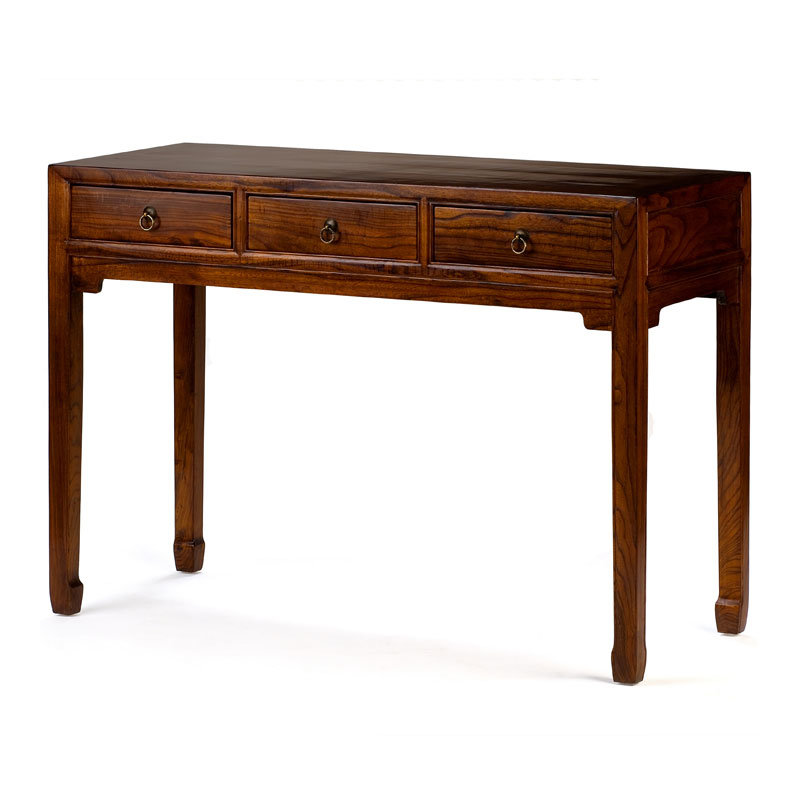 Chinese Classical Desk, Warm Elm
