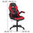 Bridesdale Gaming Desk And Racing Chair Set With Cup Holder, Headphone Hook & 2 Wire Management Holes-1061100523