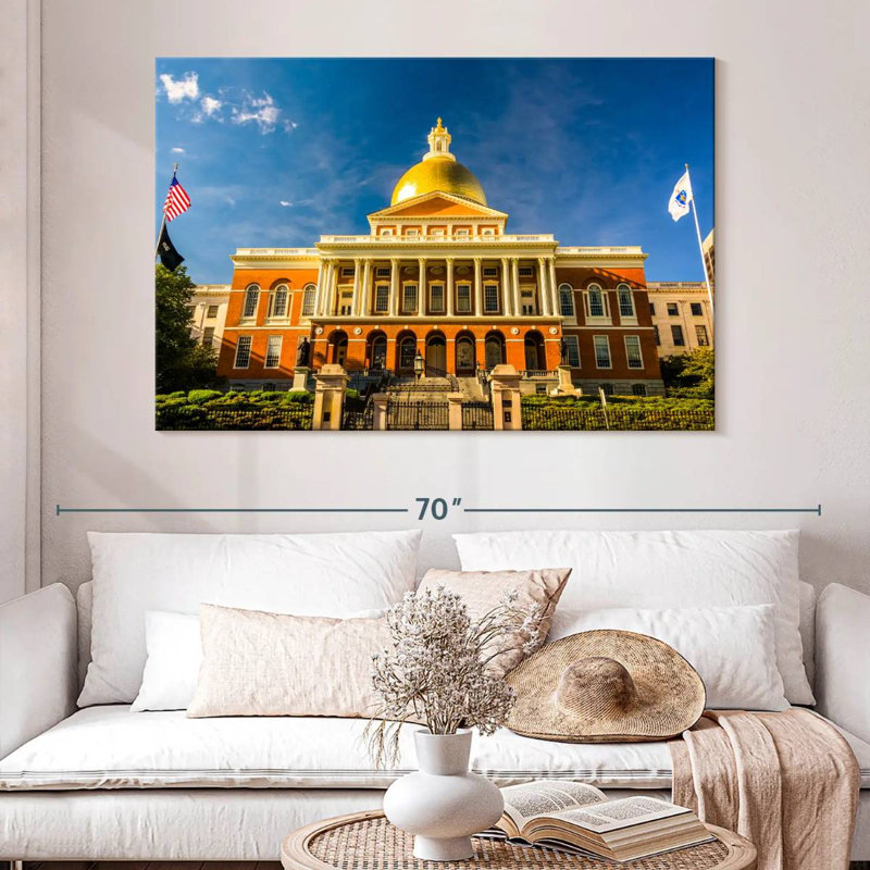 Nicci Massachusetts State House Boston, H 34 po x l 51 po