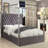 Porter Tufted Upholstered Canopy Bed-650833688-650833690