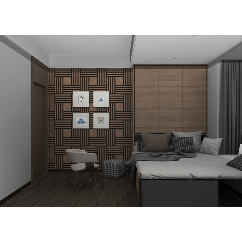Panneau de bordure acoustique en bois