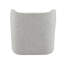 Fauteuil d'appoint en tweed gris Lisa