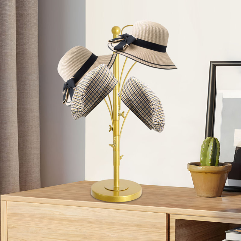 Présentoir à chapeaux moderne 5 crochets