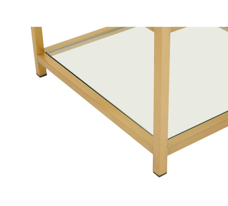 Glass Top End Table