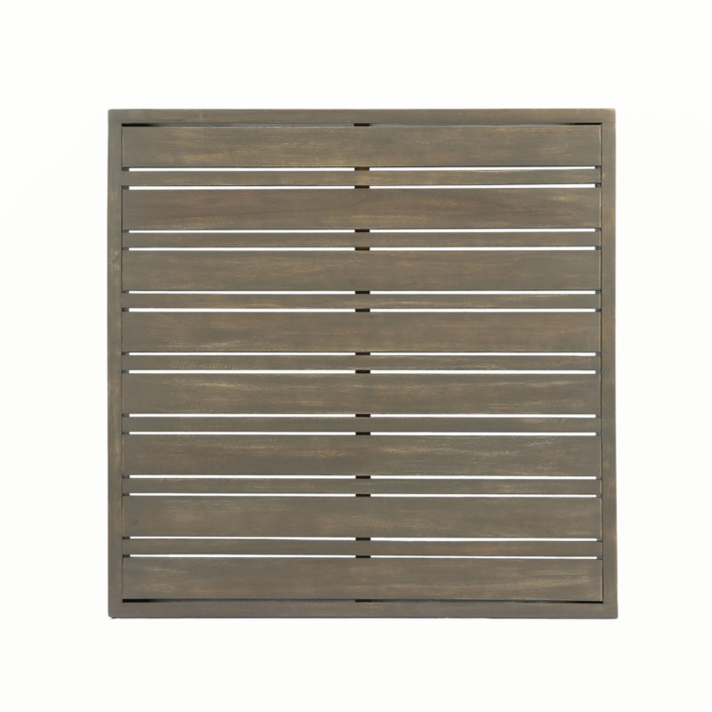 Banc d'extérieur en bois d'acacia Jerilou, Blanc, Gris foncé