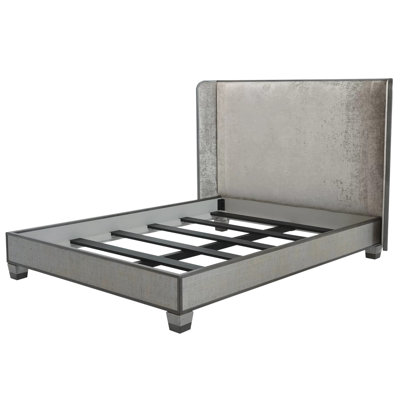 Argento Upholstered Wingback Bed