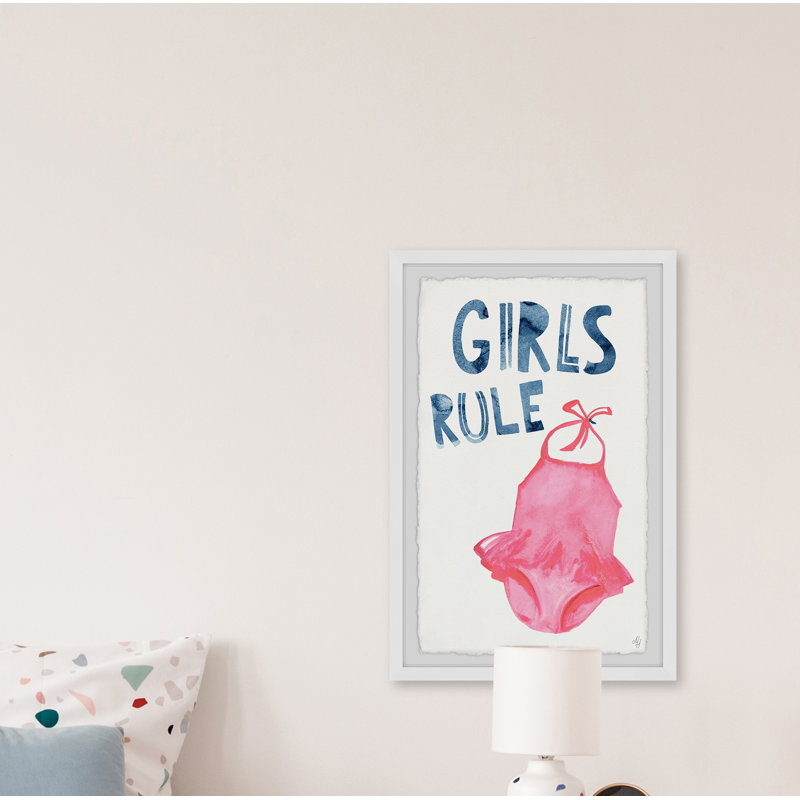 Reproduction encadrée Crisfield «Girls Rule Swimsuit», H 30 po x l 20 po x P 1,5 po