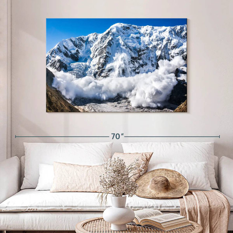Alvord Avalanche In Shkhara Mountain, 32" H x 48" W