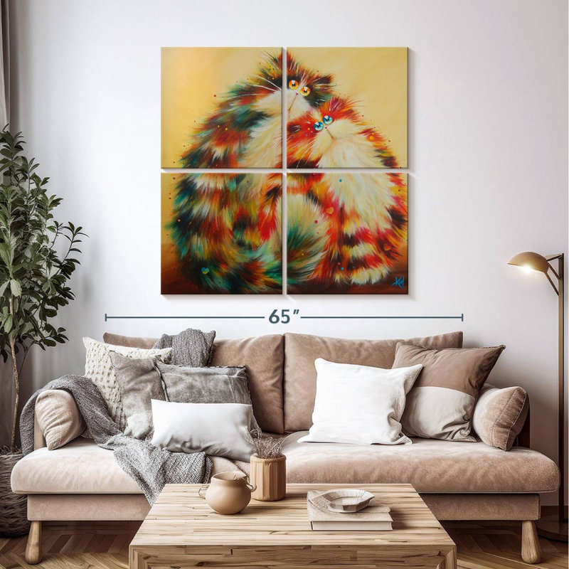 Brampt Felines For You, 45" H x 45" W