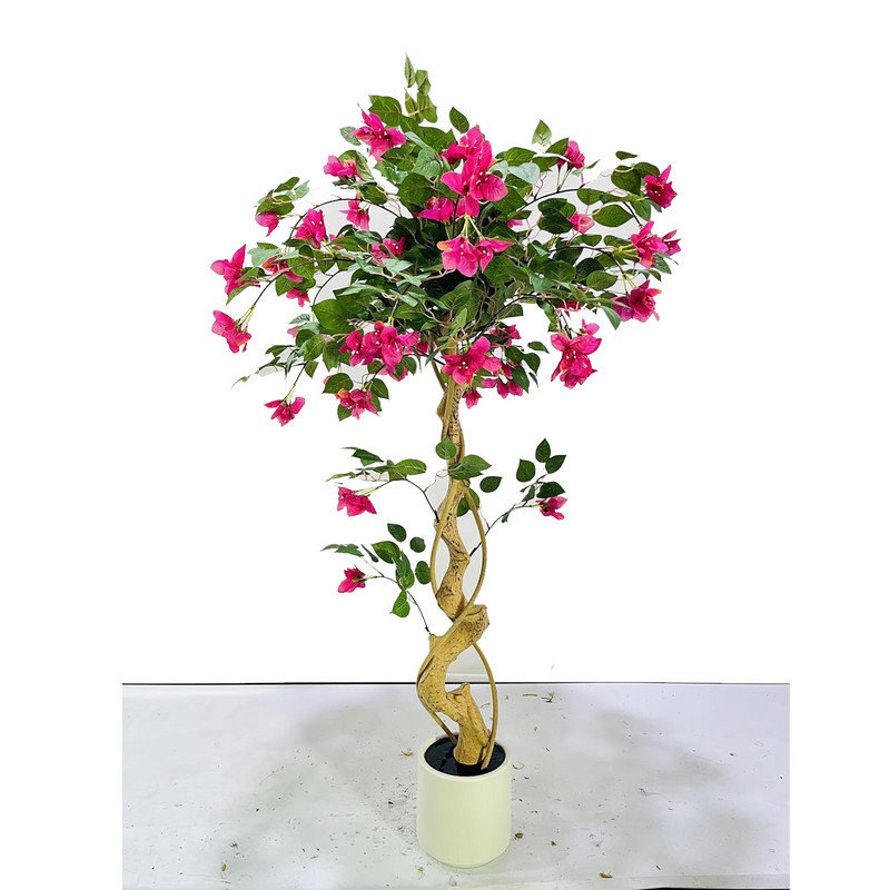 Grand arbre de bougainvillée artificiel en pot 120cm / 80cm, 70,87 po x 9,45 po