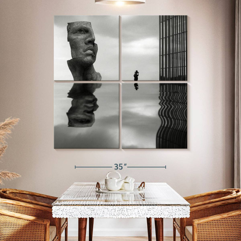 Leisha Face Reflection, 50" H x 50" W