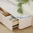 Billy Modern TV Stands with Glossy Sintered Stone, White Media Console with 4 Drawers for Living Room