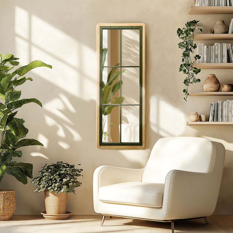 Ancle Metal Rectangle Mirror