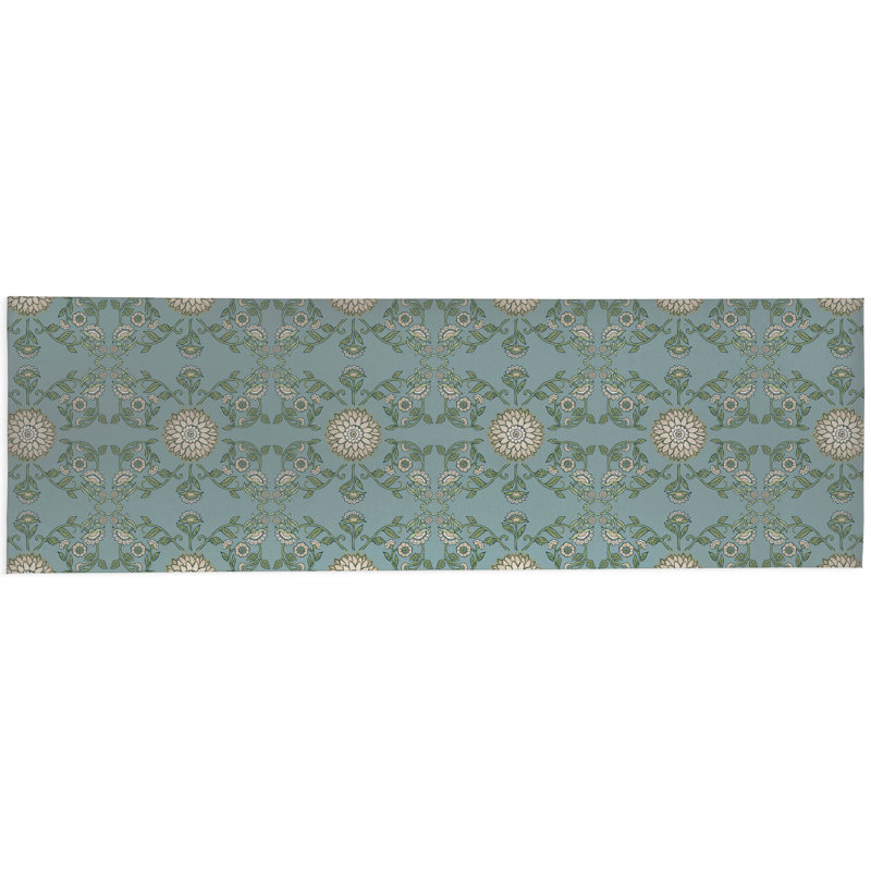 Aria Soft Step Outdoor Area Rug, Blue, Runner 8' x 2'6"