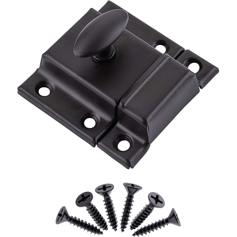 Loquet de porte d'armoire,  H 1,22 po x l 2,25 po x P 2,25 po