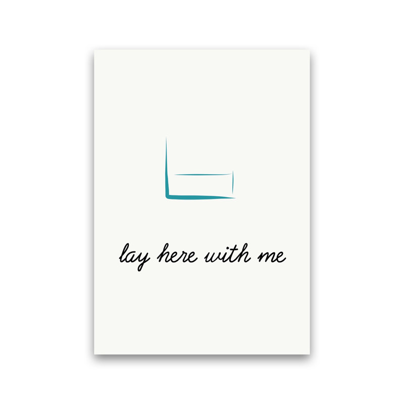 Lay Here - Print, No Framed, 84cm H x 60cm W x 1cm D