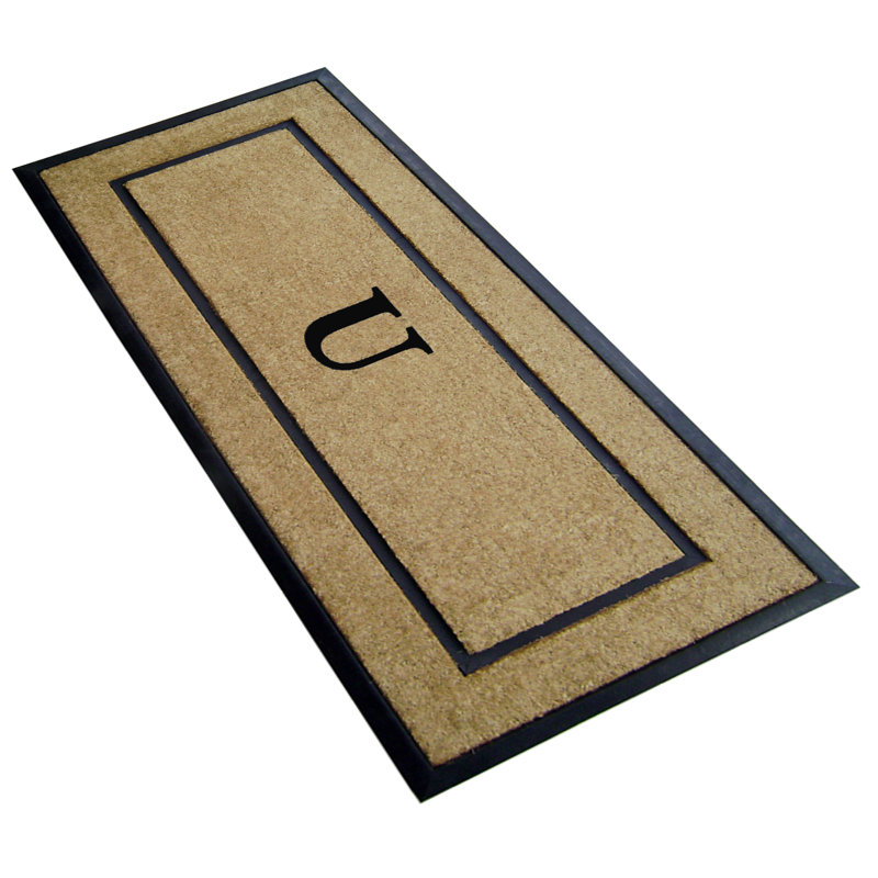Tapis de porte antidérapant pour l'extérieur, L 24 po x L 57 po, U