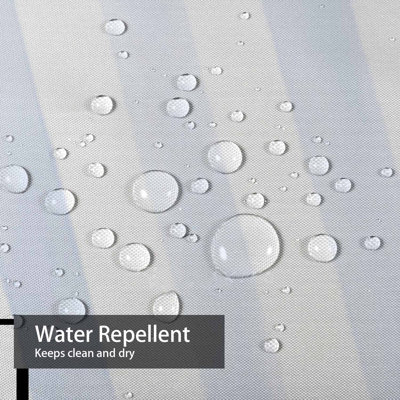 Rideau de douche à rayures abstraites avec lignes et aquarelle