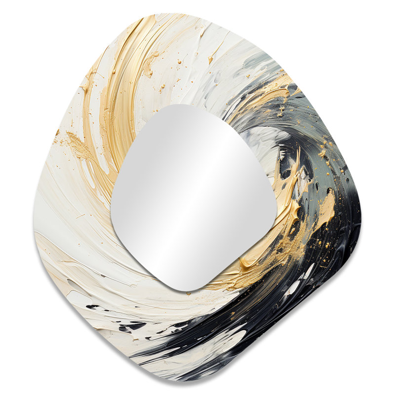 Crofton Radiant Revolve Modern Gold Spiral III - Abstract Spirals, 35 po x 31 po