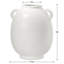  Vase en céramique blanc mat 9 "avec poignées Soma-884424648-884424662
