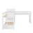 L-Shaped Bunk Bed With Drawers & USB Ports & Power Outlet, Wood Triple Bunk Bed With Desk, Ladders & Guardrails-279313108