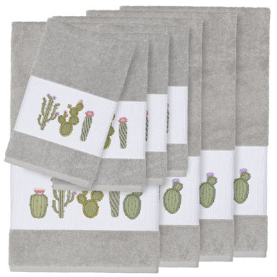 Mila 8 Piece Turkish Cotton Towel Set