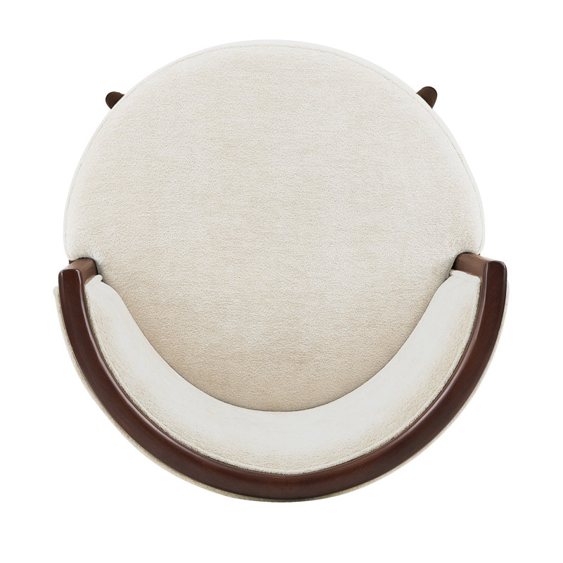 Tabouret de bar Evalyn, Tabouret de bar (siège d'une hauteur de 29,3 po), Crème, crème