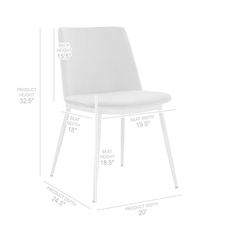 Ensemble de 2 chaises de salle à manger Messina