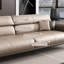 Causeuse-coussin standard en cuir véritable kaki