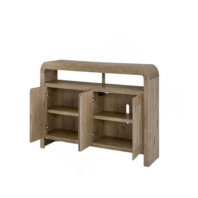 English Knotty Oak 72" Bowtie Console