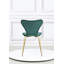 4 Doreen Velvet Upholstered Dining Chair with Black Metal Legs-1866964409-1867246406