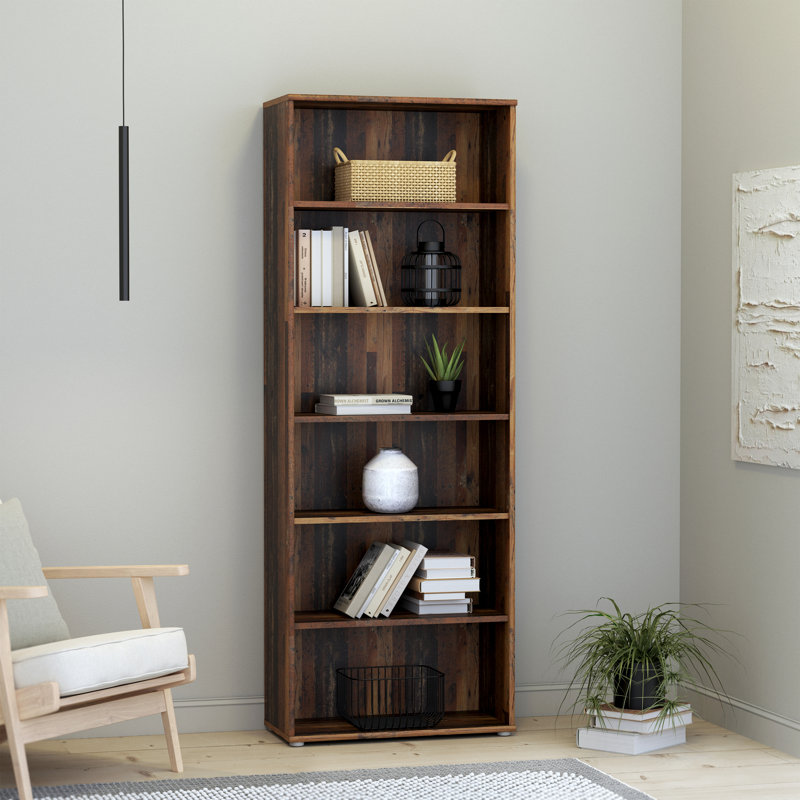 Belniak Standard Bookcase, (5 Shelves) 197"H x 72"W x 34"D