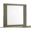 Miroir Gem de style moderne en bois beige et brun