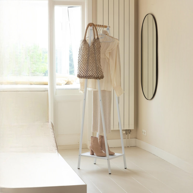 Steel Freestanding, White