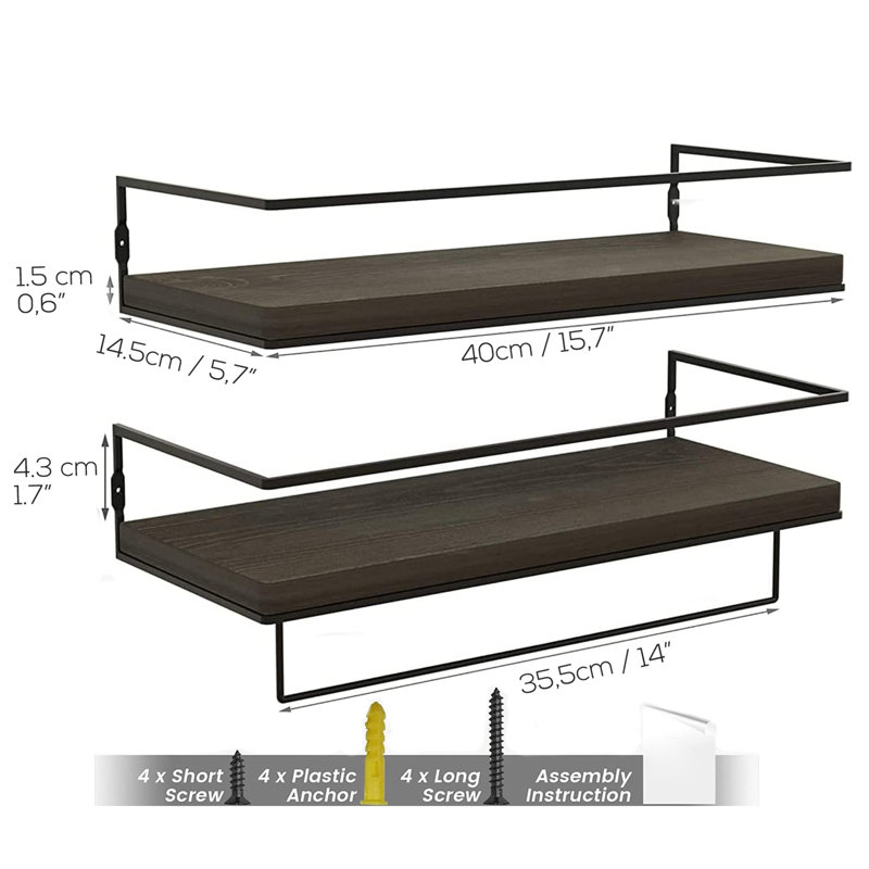 Bian Floating Shelf, Brown