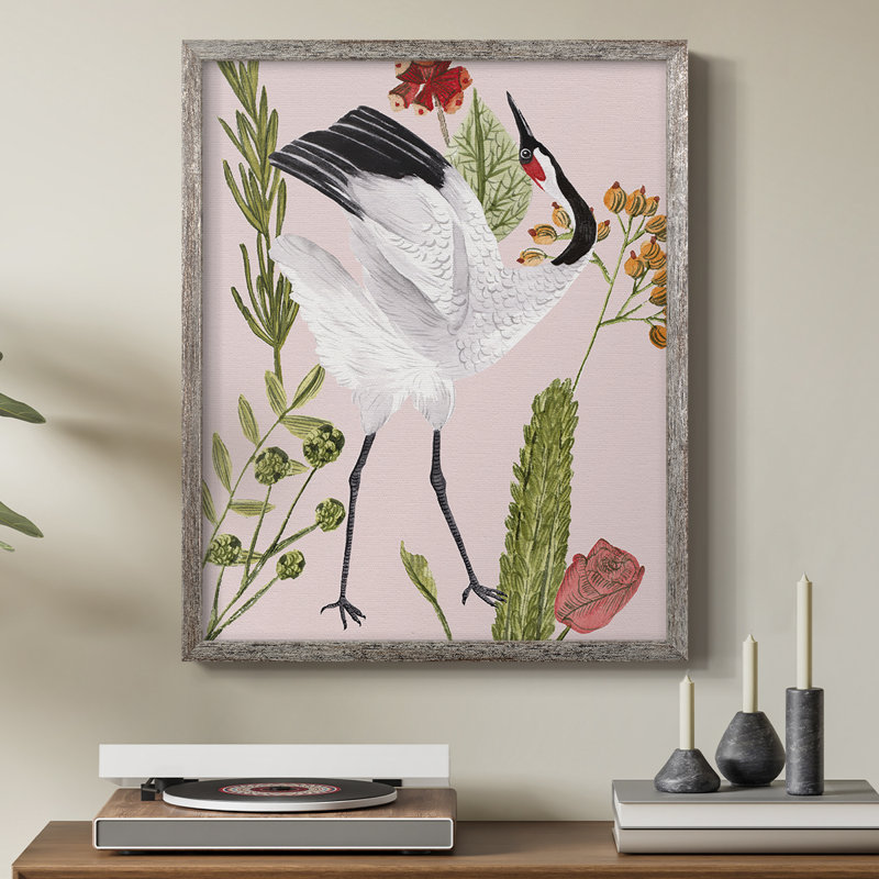 Birds in Motion VI, reproduction encadrée - bois massif, H 11 po x l 9 po