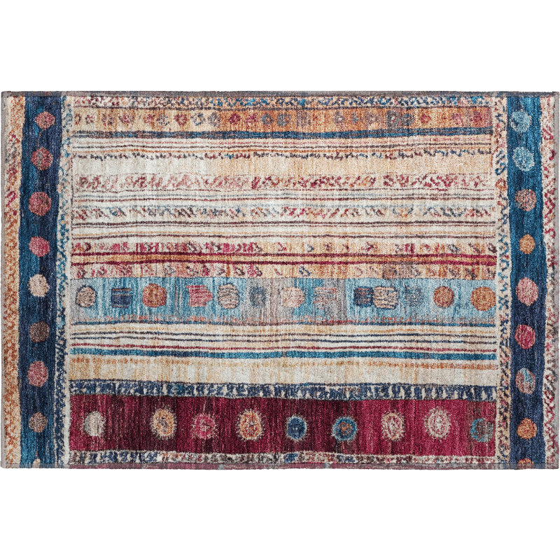 Premium Machine Washable Millbrook AMF1963 Stripes Rug, Rectangle 1'8" x 2'6"
